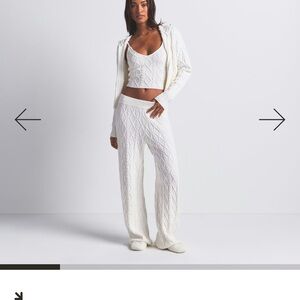 SKIMS CABLE KNIT STRAIGHT LEG PANT